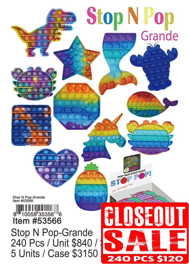 Stop N Pop-Grande - Closeout 240 Pcs.